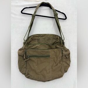 Vintage Gap Y2K Messenger Bag Army Surplus Green Crossbody Tote Gorpcore